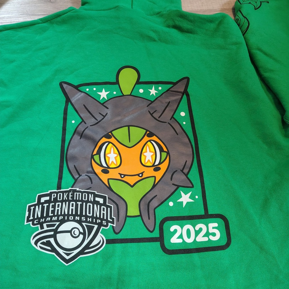 Pokemon Center 2025 International Championships Ogerpon Hoodie Green 3XL Adult